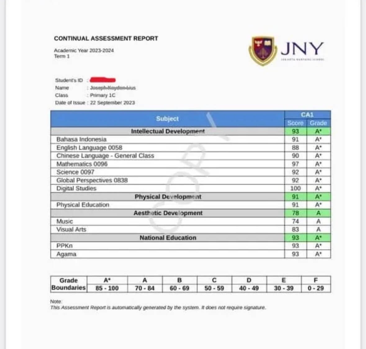 Testimonial Star Kidz